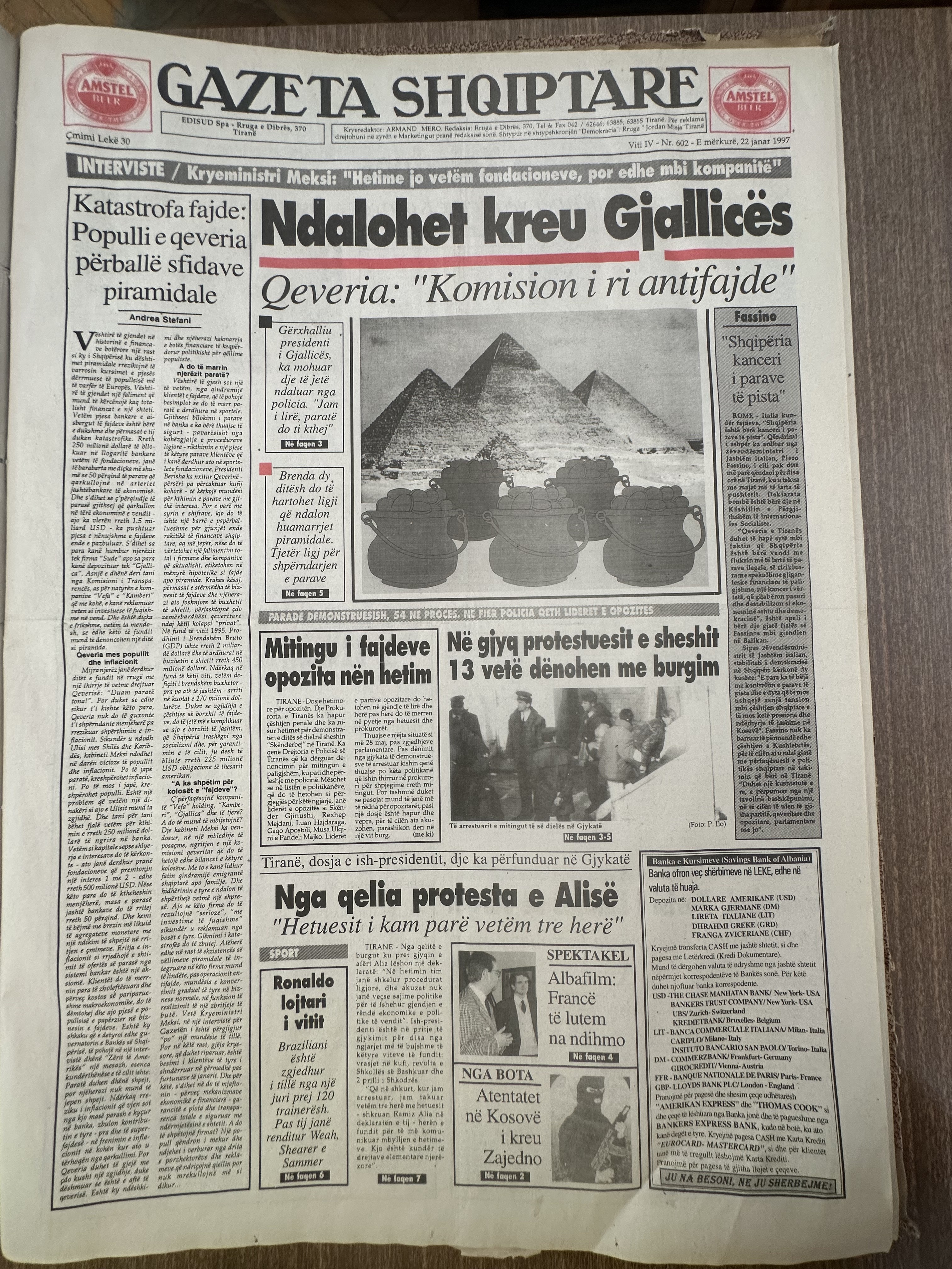 Gazeta Shqiptare 1997-01-22